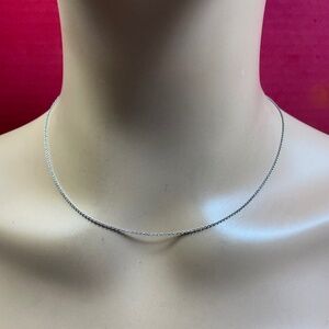 Sterling Silver chain links 🔗 necklace. 18 inches long